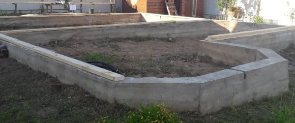 Ленточный фундамент под каркасный дом