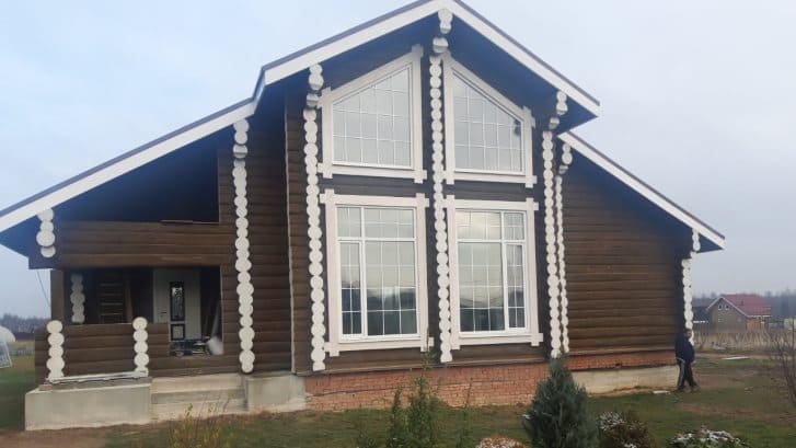 Строительство дома из бревна под ключ